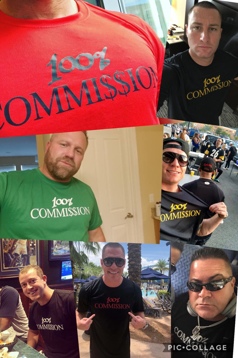 100% Commission T-Shirts by Matt Diulus
